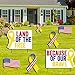 VictoryStore Yard Sign Outdoor Lawn Decorations: Land of The Free Because of Our Brave Yard Decoration, with Stakes