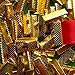 144pcs 16mm or 5/8 inch Ribbon Clamps with Loop - Gold