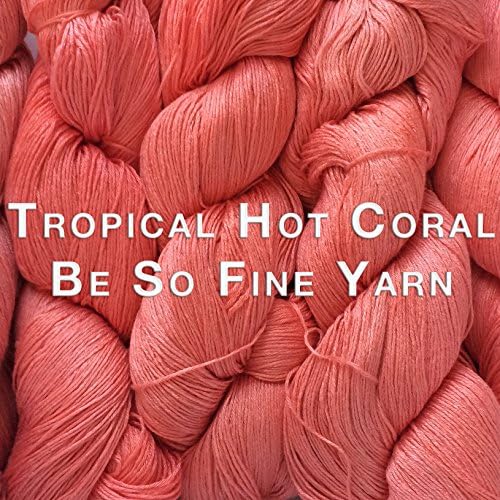 Kristin Omdahl Yarns Be So Fine Bamboo Yarn Tropical Hot Coral