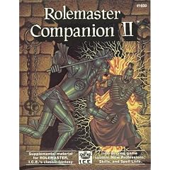 Rolemaster Companion II (Rolemaster 2nd Edition Game Rules, Fantasy Role Playing, Stock No. 1600)