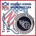 Tennessee Titans NFL Football Helmet Challenge Coin Poker Card Guard with Air Tite Holder