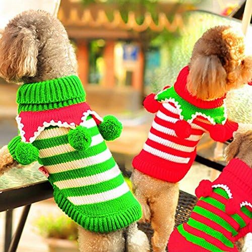 Winter Cat Dog Clothes Sweater Puppy Dog Christmas Jumper Knitwear Sweater