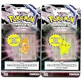 Pokemon Diamond & Pearl Clear Eraser 2 Pk - Chimchar and Pikachu