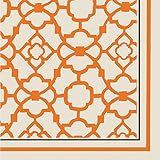 Orange Pattern Sundance Paper Cocktail Napkins