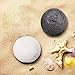 (2 Pack)Face Konjac Sponge, Youngfocus Natural Konjac Facial Blenders Sponges Gentle Face Scrub( Black & White)