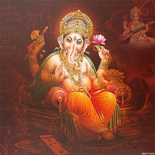 Lord Ganesha / Shree Ganesh / Shri Ganpati / Modern Art Print Poster (Size: 12x12 inch Unframed)