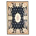 Black Fleur-de-Lis Rug