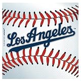 Lets Party By Amscan Los Angeles Dodgers Baseball - Beverage Napkins