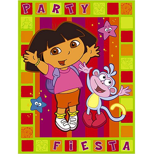 Dora Birthday Invitations and You Notes
