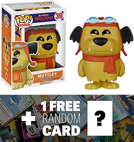 Muttley: Funko POP! x Hanna-Barbera Vinyl Figure + 1 FREE American Cartoon Themed Trading Card Bundle [50276]
