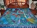 Gorgeous Teal Blues Zardozi Embroidered Bedspreads Beads Vintage Sari Patchwork Tapestry Throw 80x80