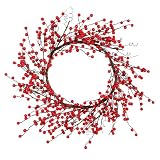 28 Red Berry Indoor Outdoor Christmas Wreath
