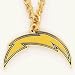San Diego Chargers Chain Necklace with NFL Team Logo Pendant