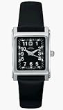 Swiss Military Escort Black Leather Watch