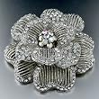 Vintage Flower Swarovski Crystal Brooches & Pins