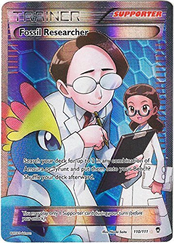 Pokemon Trainer Fossil Researcher Full Art Furious Fists 109/111