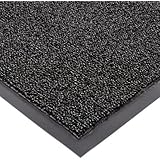 Notrax Non-Absorbent Fiber 231 Prelude Entrance Mat, for Outdoor and Heavy Traffic Areas, 2' Width x 3' Length x 1/4" Thickness, Black