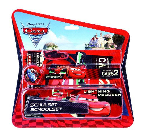 Undercover CA112645 - Schulset Cars 2 Lightning McQueen 6-teilig