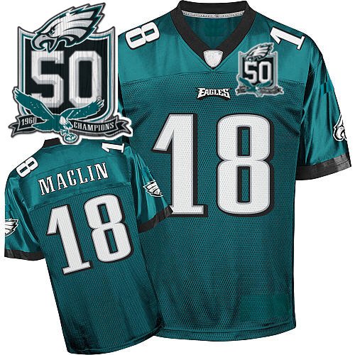 Philadelphia Eagles 18 Jeremy Maclin Green Jerseys Authentic Football Jersey Size 48-56 (Please Select the Size When You Order, Can Do Drop Shipping)