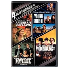 4 Film Favorites: Western Collection (American Outlaws / Young Guns II / Maverick / Wild Wild West)