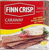 Finn Crisp Caraway Thin Rye Crispbread with Caraway, 7-Ounce Boxes (Pack of 9)