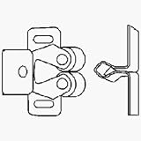 Liberty Hardware Mfg C08820V-UC-P2 Double Roller Catch With Spear