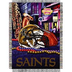New Orleans Saints NFL Woven Tapestry Throw (Home Field Advantage) (48"x60")