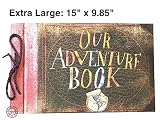 Linkedwin Extra Large Our Adventure Book DIY Scrapbook/Photo Album, 15 x 9.85 Inch