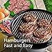 Silicone Burger Press By Bee-Live- 7-In-1-Hamburger Patty Mold For Delicious Burgers- Oven &Dishwasher Safe Patty Maker Press- Freezer Storage Container-Non Stick Silicone Mold For Cookies, Pies &More