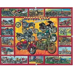 Motorcycle Madness 1000 Piece Jigsaw Puzzle by White Mountain