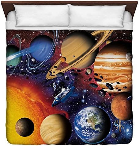 SOLAR SYSTEM - KING DUVET COVER - White - 104x88