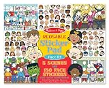 Melissa & Doug Reusable Sticker Pad - Face It!