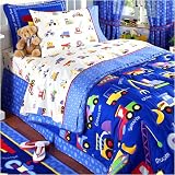 CONSTRUCTION 4 PC TWIN BEDDING SET OLIVE KIDS Comforter Sheet Set Boys Trucks Tractors
