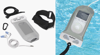 More of MP3/iPod Underwater Waterproof Swim Case with Headphones & Armband,best earphones for 100,best earphones for bass,best earphones for mp3