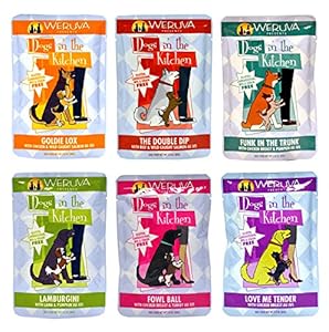 Weruva Dogs in the Kitchen Grain Free Wet Dog Food Variety Pack - 6 Flavors - 2.8 Ounces Each (6 Total Pouches)