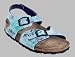 Papillio Fersenriemen ''Rio'' aus Birko-Flor in field of flowers blue mit schmalem Fussbett