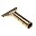 Unger GS000 Golden Clip Window Pro Brass Squeegee Handle with Screw Lock