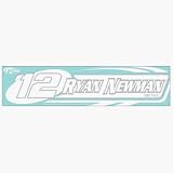 #12 RYAN NEWMAN 4X17 DIE CUT DECAL