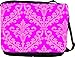 Magenta Pink Color Damask Design Messenger Bag - Book Bag - School Bag - Reporter Bag ***with matching Neoprene Pencil Case*** -School Bag - Reporter Bag - Unisex - Ideal Gift for all occassions!