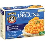 Annie's Homegrown Creamy Deluxe Elbows & Four Cheese Sauce, 10-Ounce Boxes (Pack of 12)