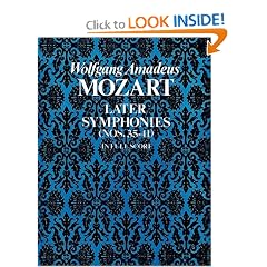 Later Symphonies (Nos. 35-41) in Full Score
