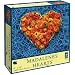 615ViPf9EpL. SL75  Cheap Price Madalenes Hearts Blue Bands and Orange Flowers Jigsaw Puzzle