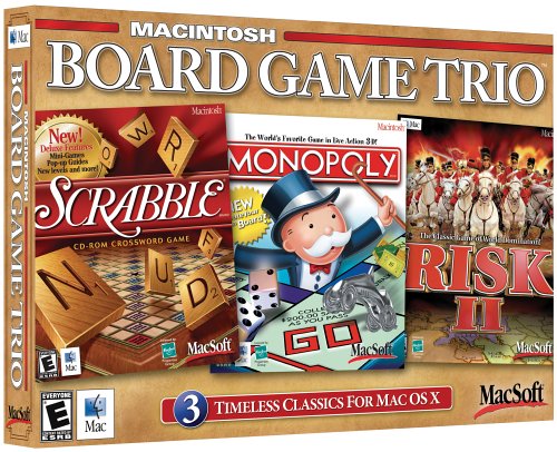 Childrens Toyshop  Video Games : Board Game Trio (Risk 2, Monopoly, Scrabble) (Mac)