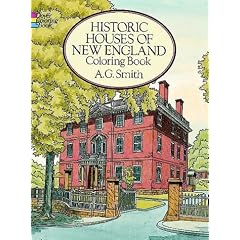 Historic Houses of New England Coloring Book (Dover Coloring Book)