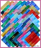 Benartex 5" BALI BATIK Fabric Charm Pack Squares Kit