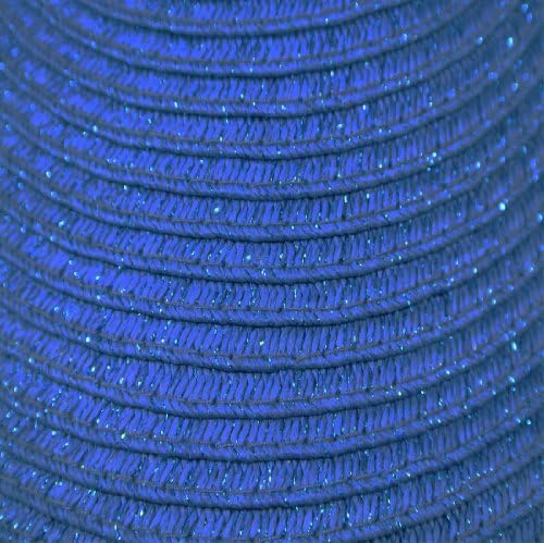 Cappelli StraWorld Royal Blue Paper Braid Visor Hat w/ Metallic Sparkles