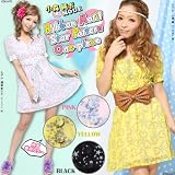 【小森純Style】リボンモチーフスター柄★大人カワ♪ディティールワンピYU-4281|NPG