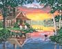 Dimensions Needlecrafts Paintworks Paint By Number, Sunset Cabin