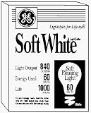 GE General Purpose Soft White Incandescent Bulbs, 60 Watts, 4 Bulbs per Pack (GEL41028)