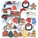 Buttons Galore 50-Value Pack Christmas Button